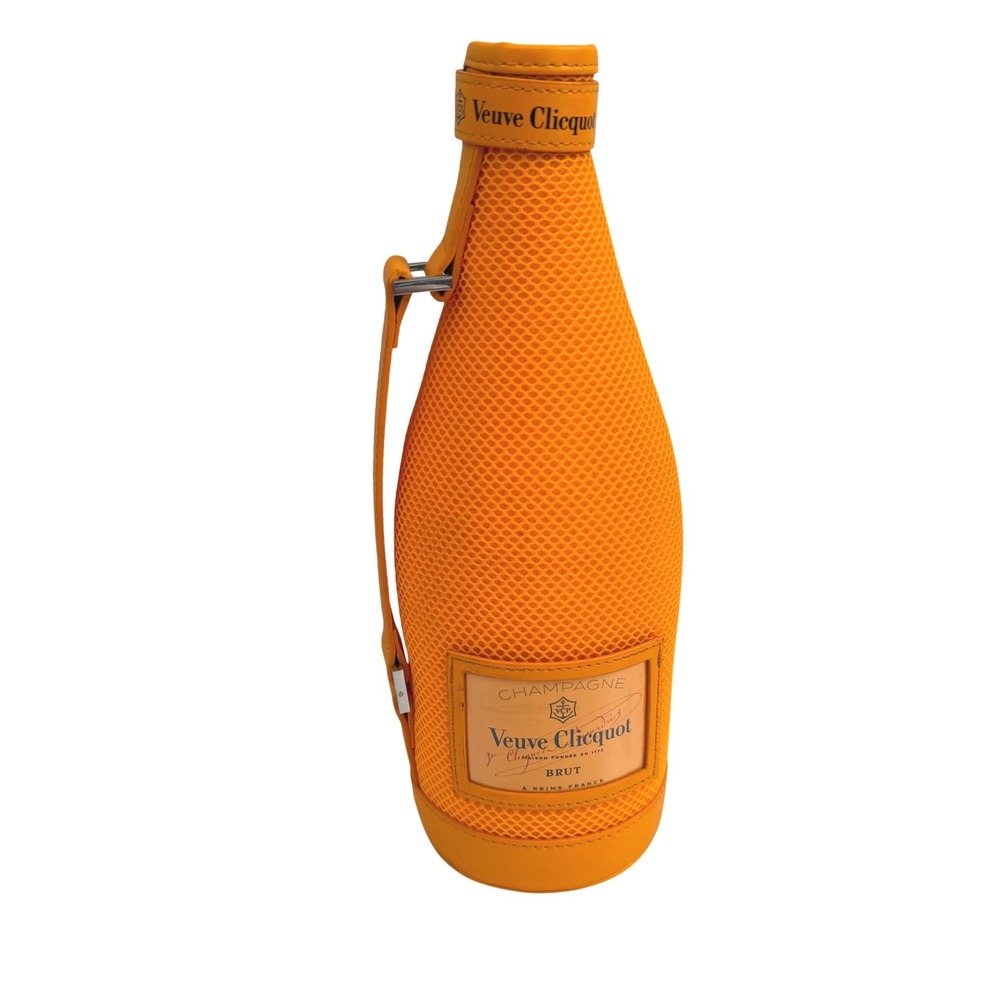 Veuve Clicquot Champagne Bottle Carrying Case Orange Insulated Sleeve 750ml
